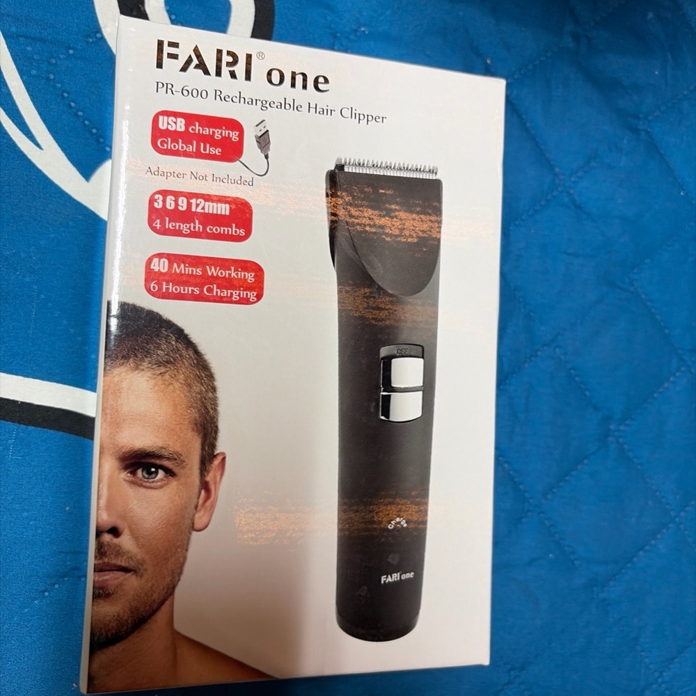 Rechargeable Hair Clipper powerful  new in the box– Black